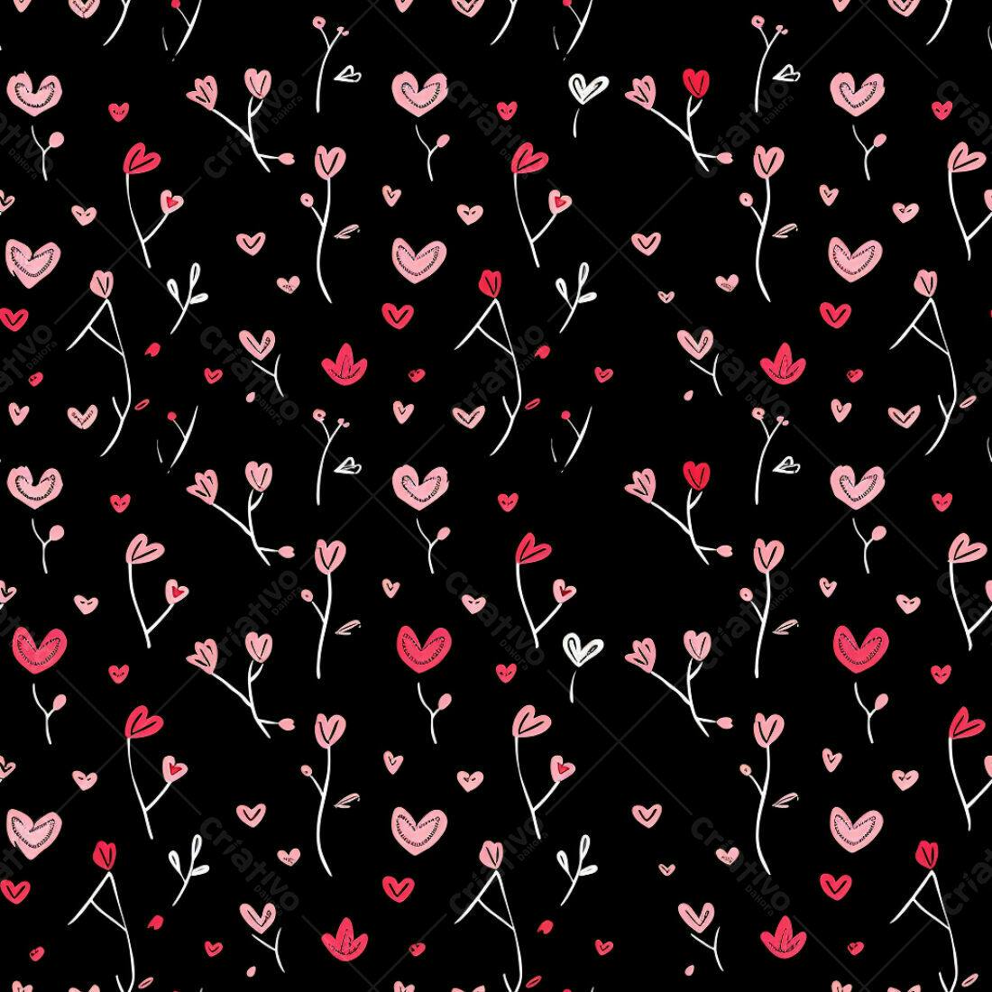 Textura floral romântica para fundo