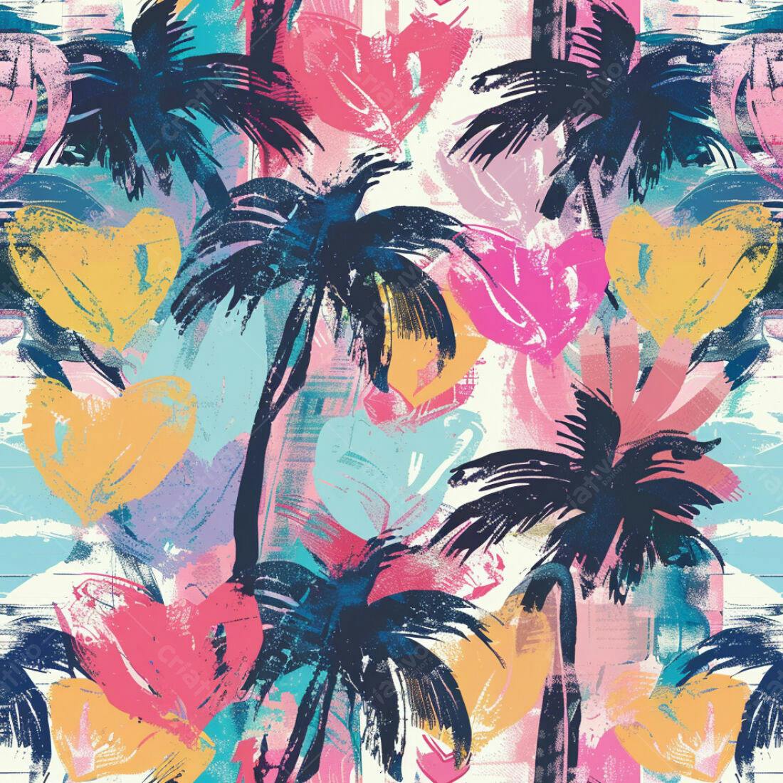 Textura Tropical Abstrata para Fundo