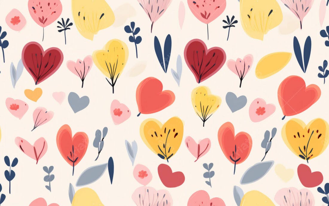 Textura floral romântica para fundo