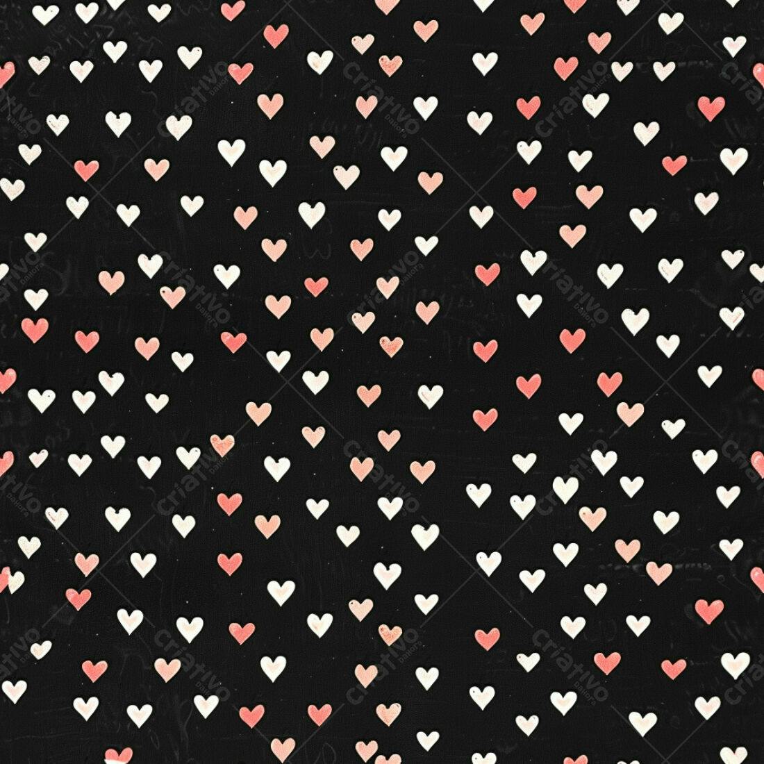 Textura corações rosa e branco para fundo romântico