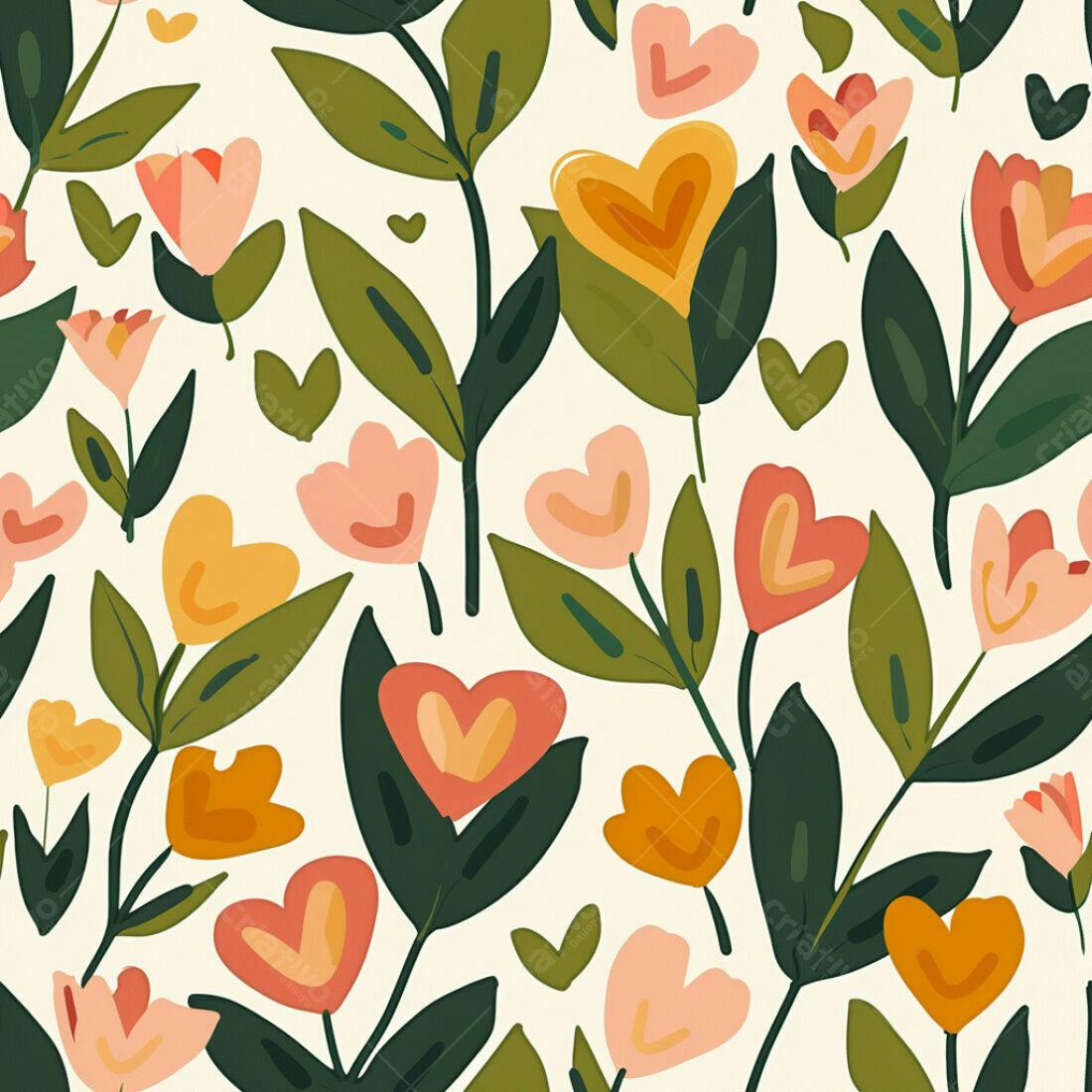 Textura floral romântica para papel de parede