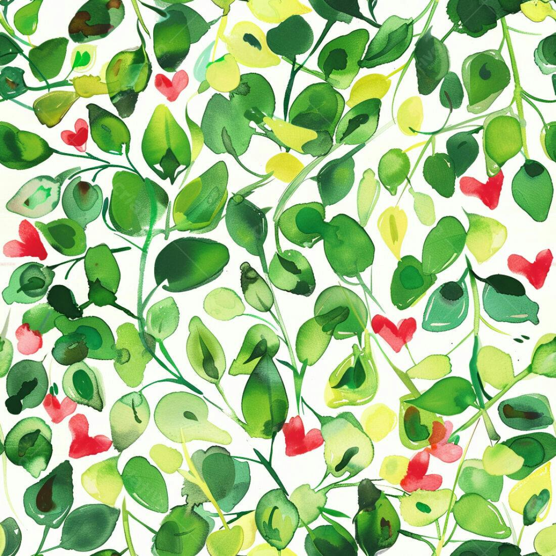 Textura Folhas Verdes para Fundo Floral