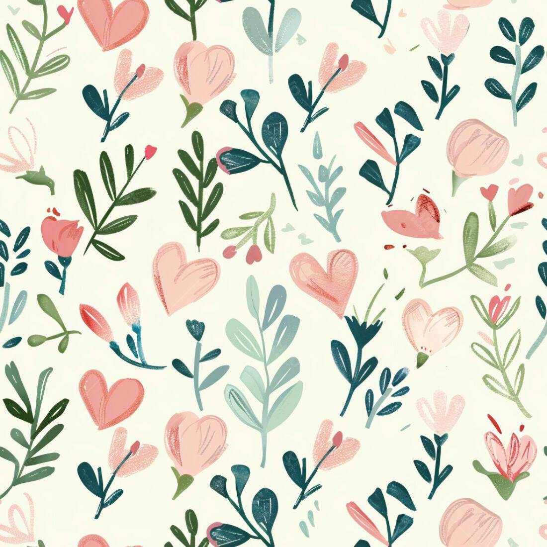 Textura floral romântica para papel de parede