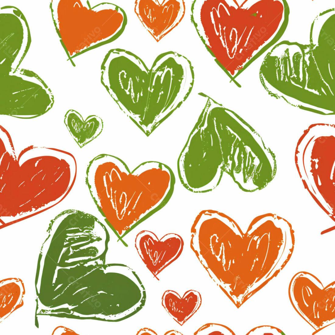 Textura corações coloridos para fundo