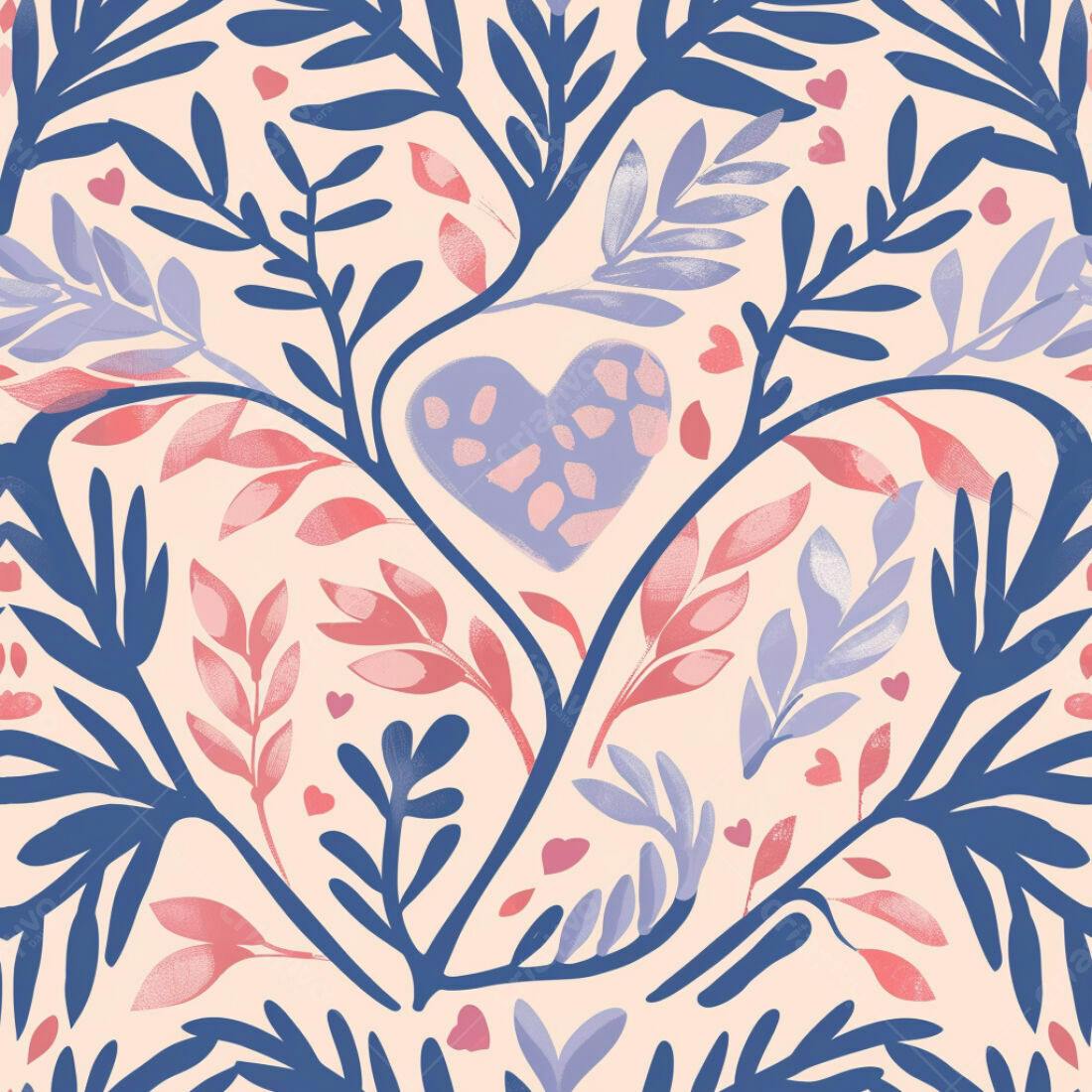 Textura floral romântica para papel de parede