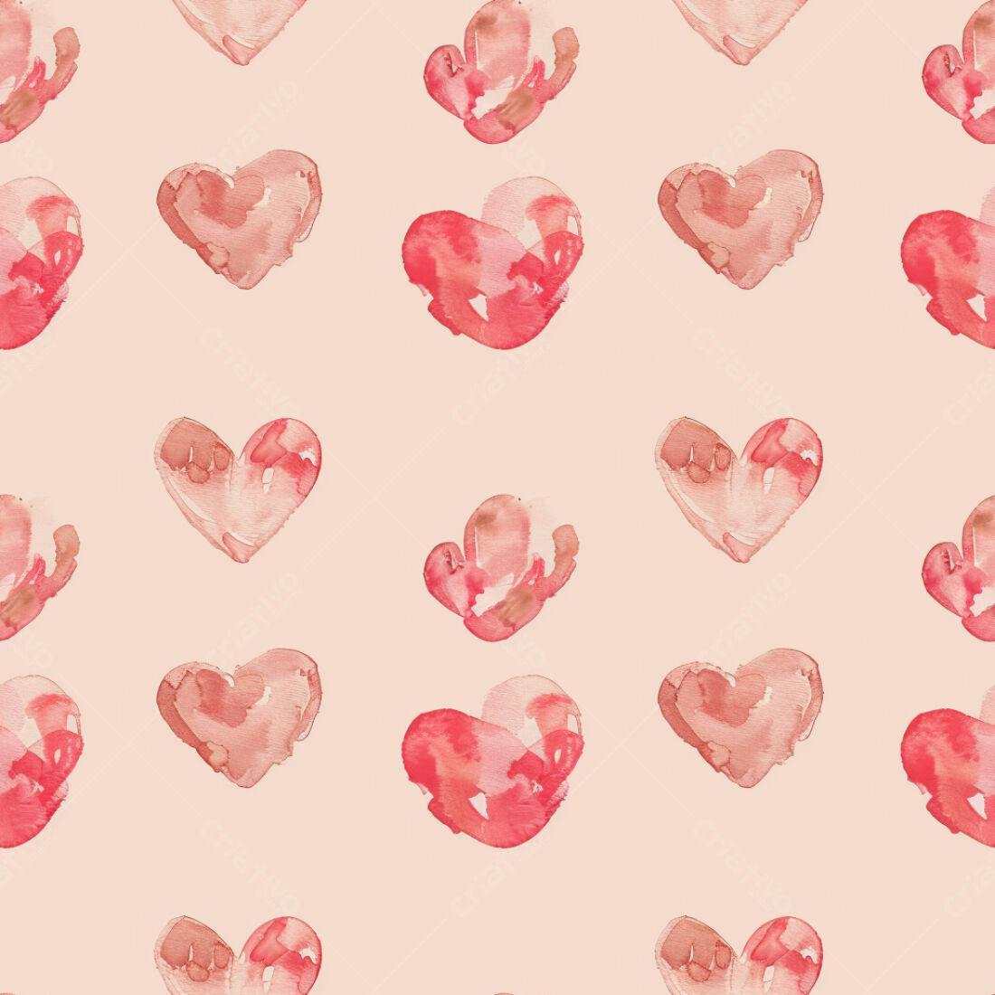 Textura corações aquarela rosa para papel de parede