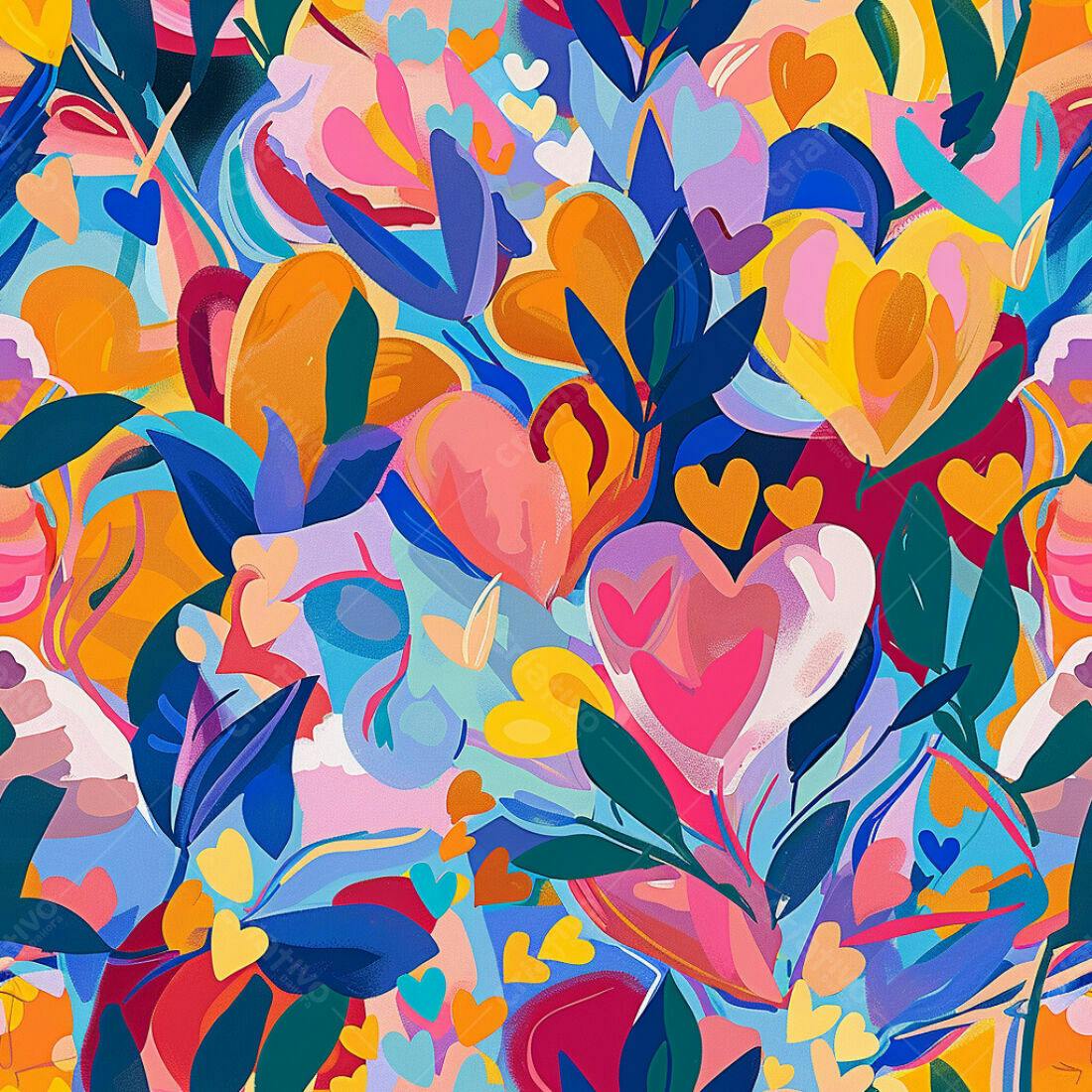 Textura floral abstrata colorida para fundo