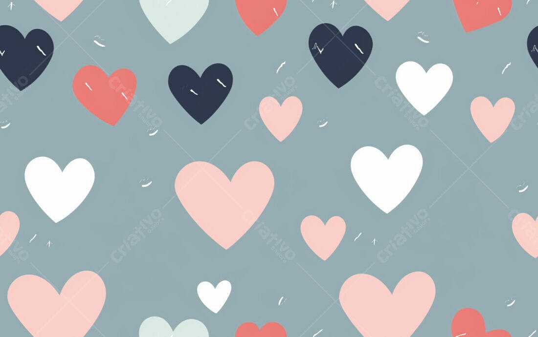 Textura corações coloridos para fundo romântico