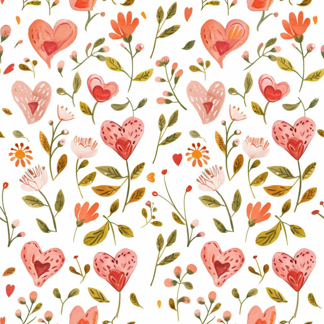 Textura floral romântica para papel de parede