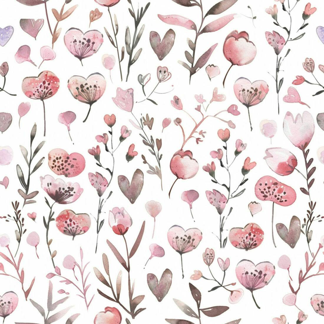 Textura floral romântica para papel de parede