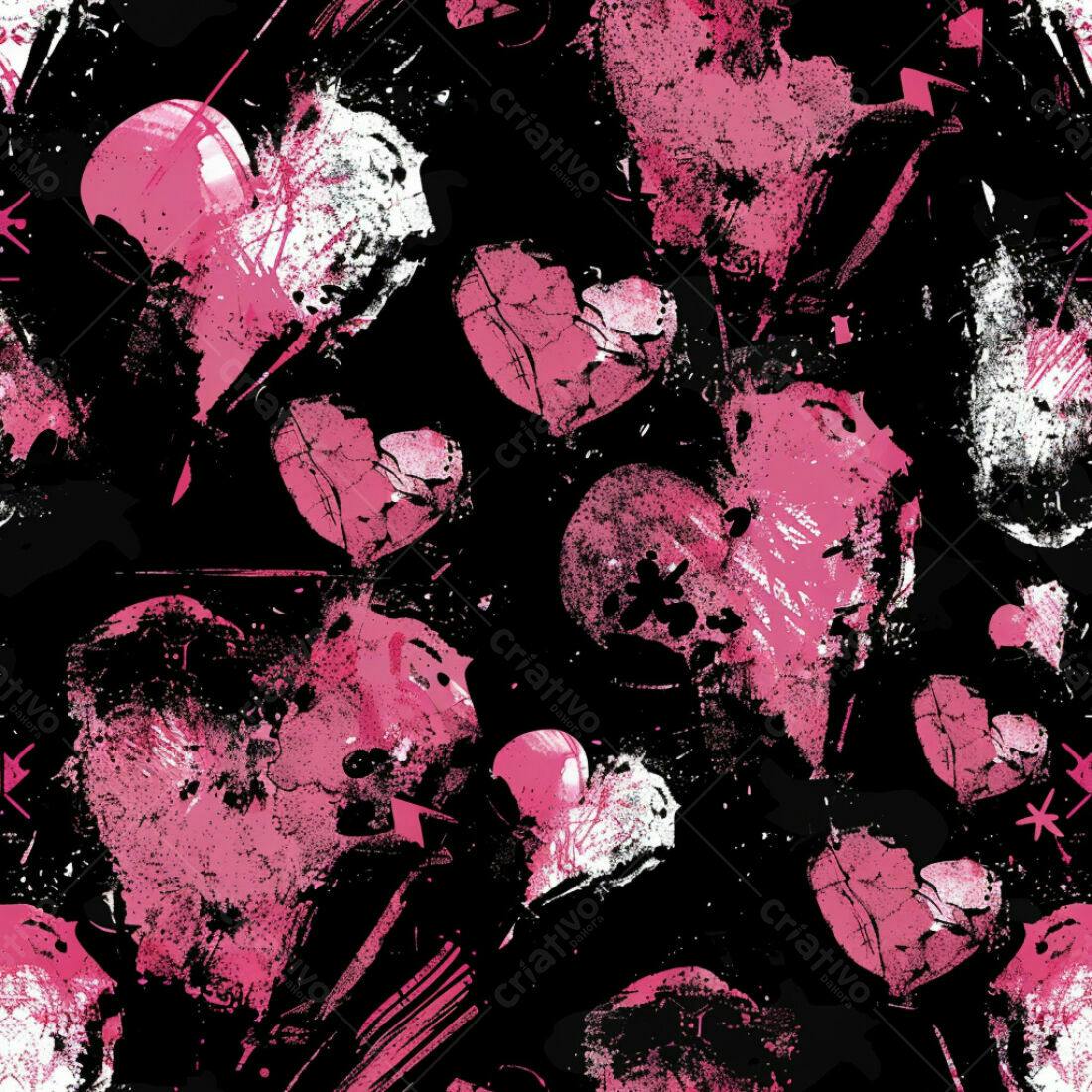 Textura Abstrata Rosa e Preta para Fundo