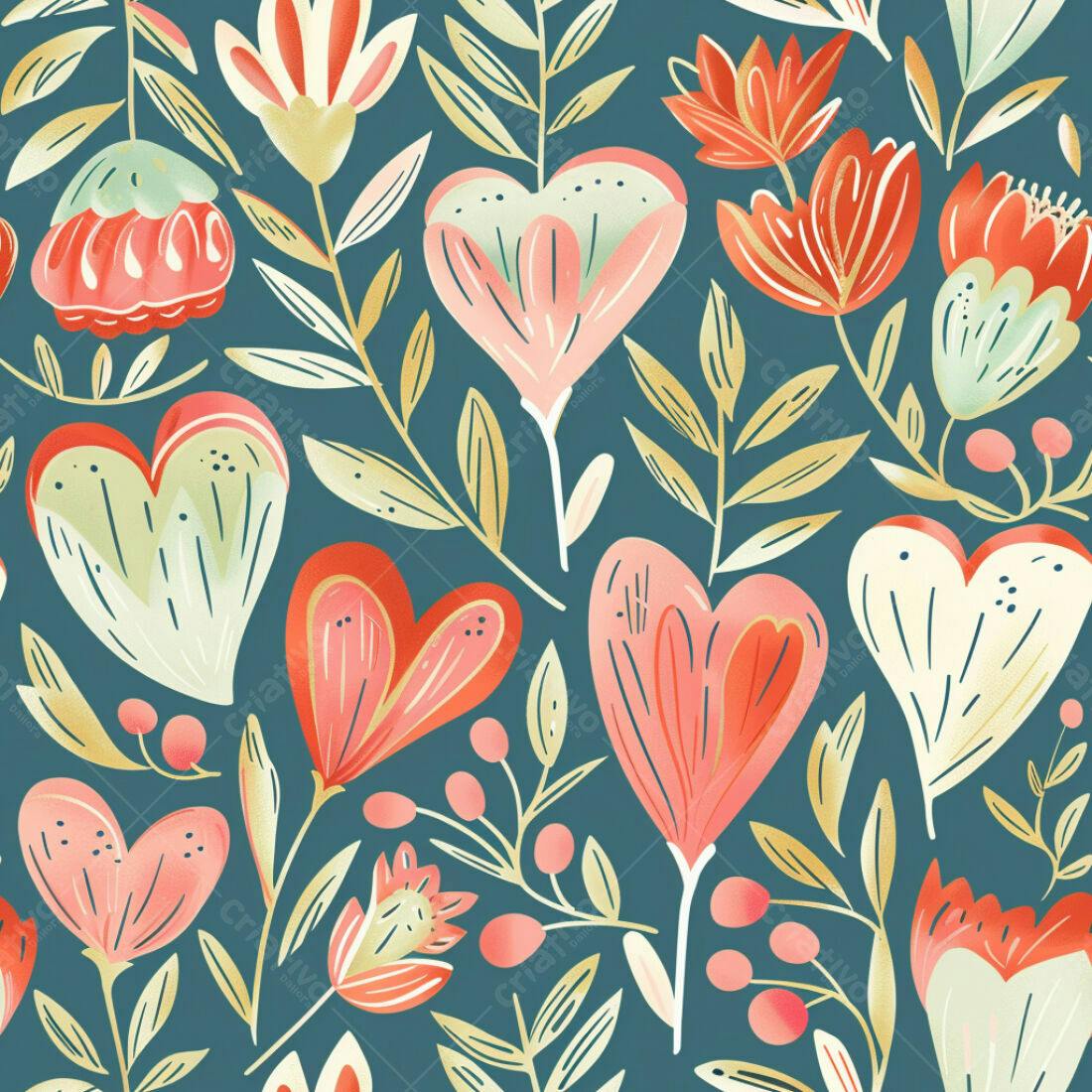 Textura floral romântica para papel de parede