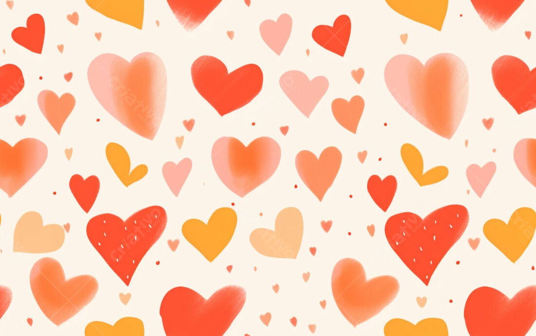 Textura corações coloridos para fundo romântico