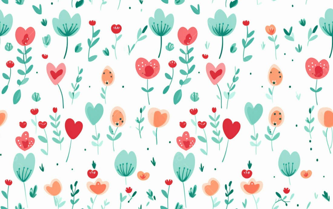 Textura floral romântica para papel de parede