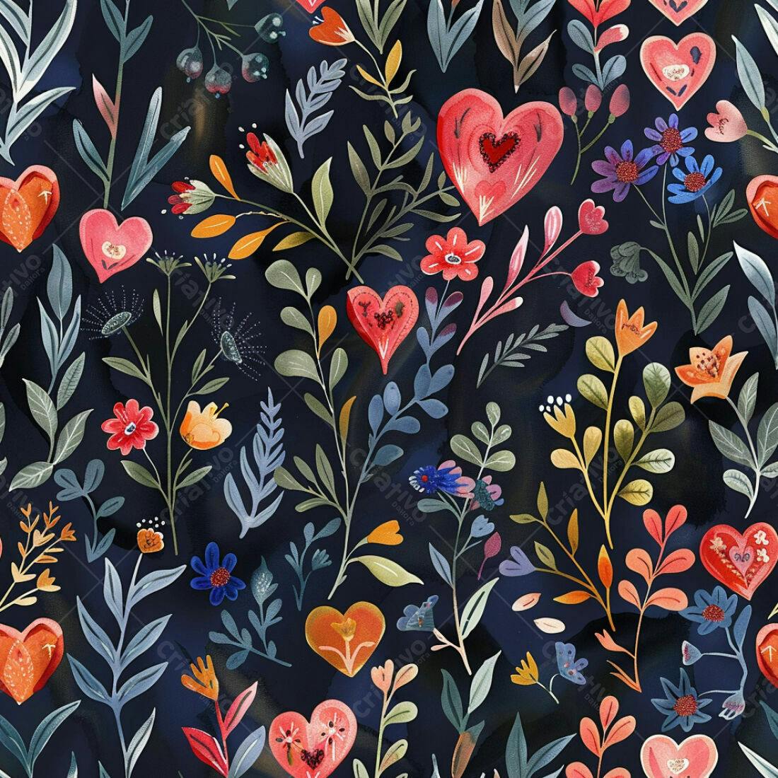 Textura floral romântica para papel de parede