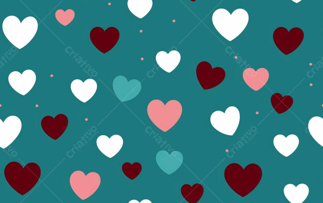 Textura corações coloridos para fundo romântico