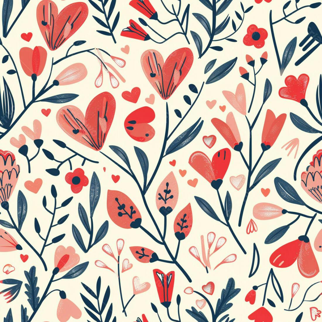 Textura floral romântica para papel de parede