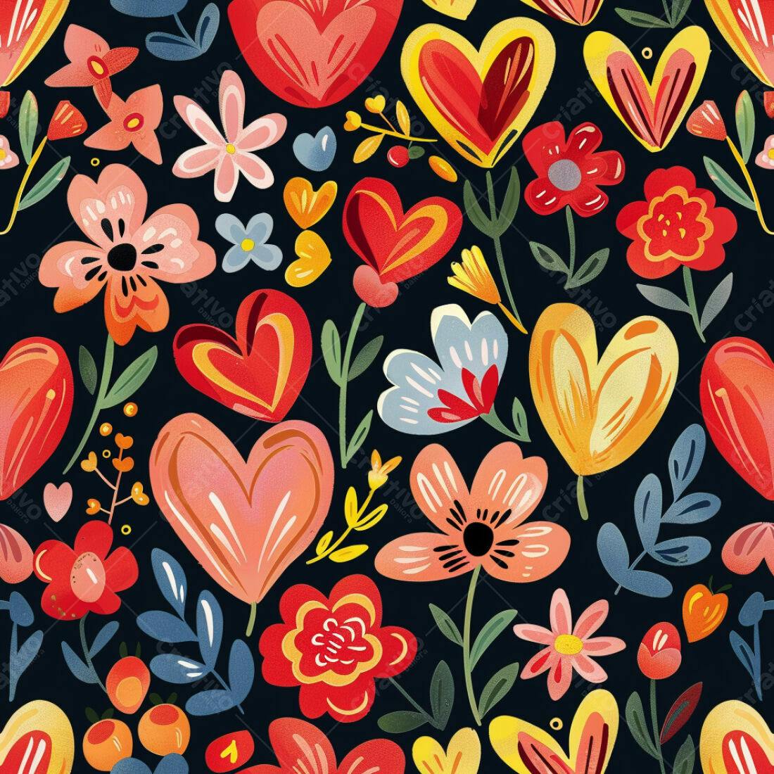 Textura floral colorida para fundo
