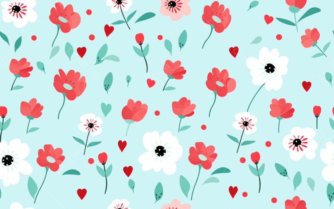Textura floral romântica para papel de parede
