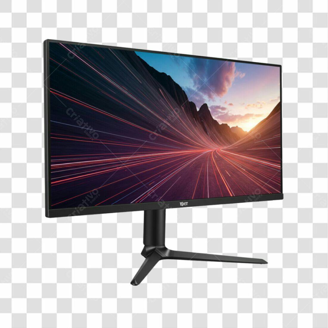 Mockup Monitor Gamer PNG com fundo transparente
