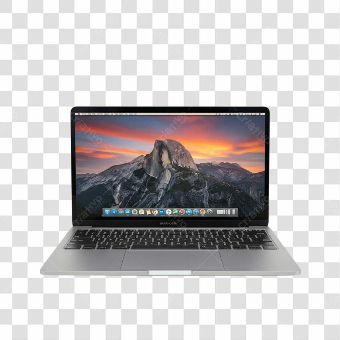 Mockup Macbook PNG com fundo transparente
