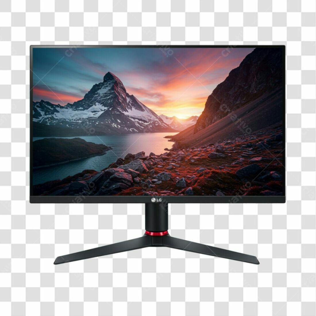 Mockup Monitor LG PNG com fundo transparente