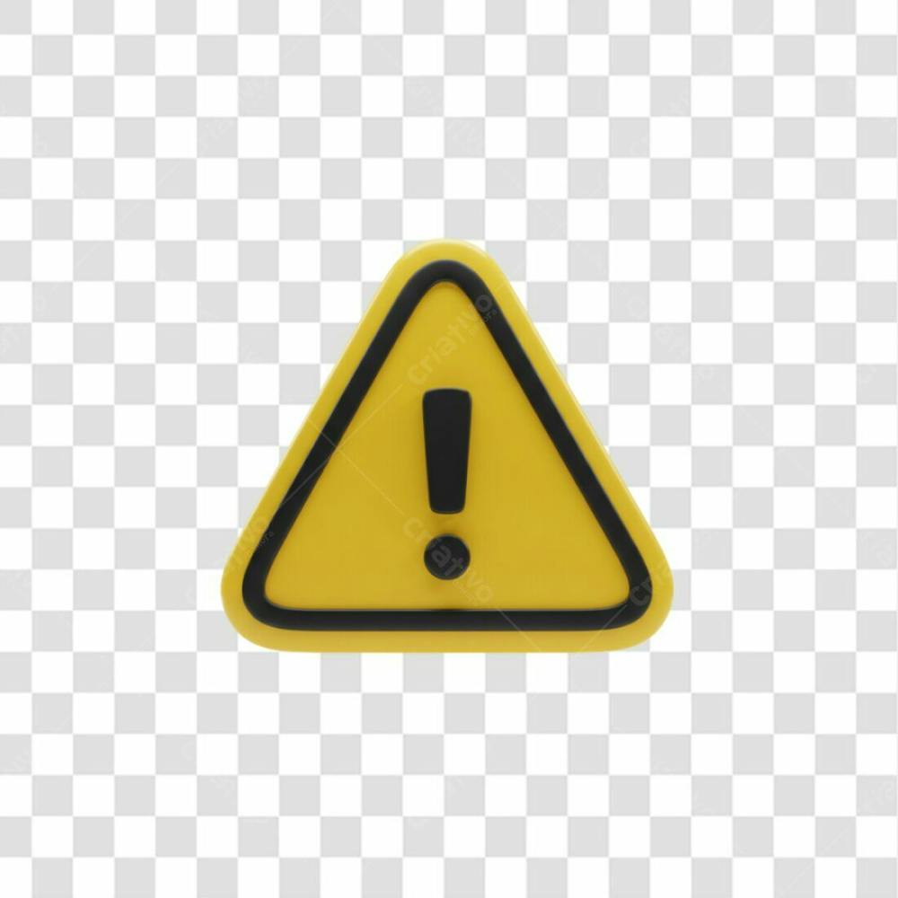 3D Icon Alerta Png Transparente