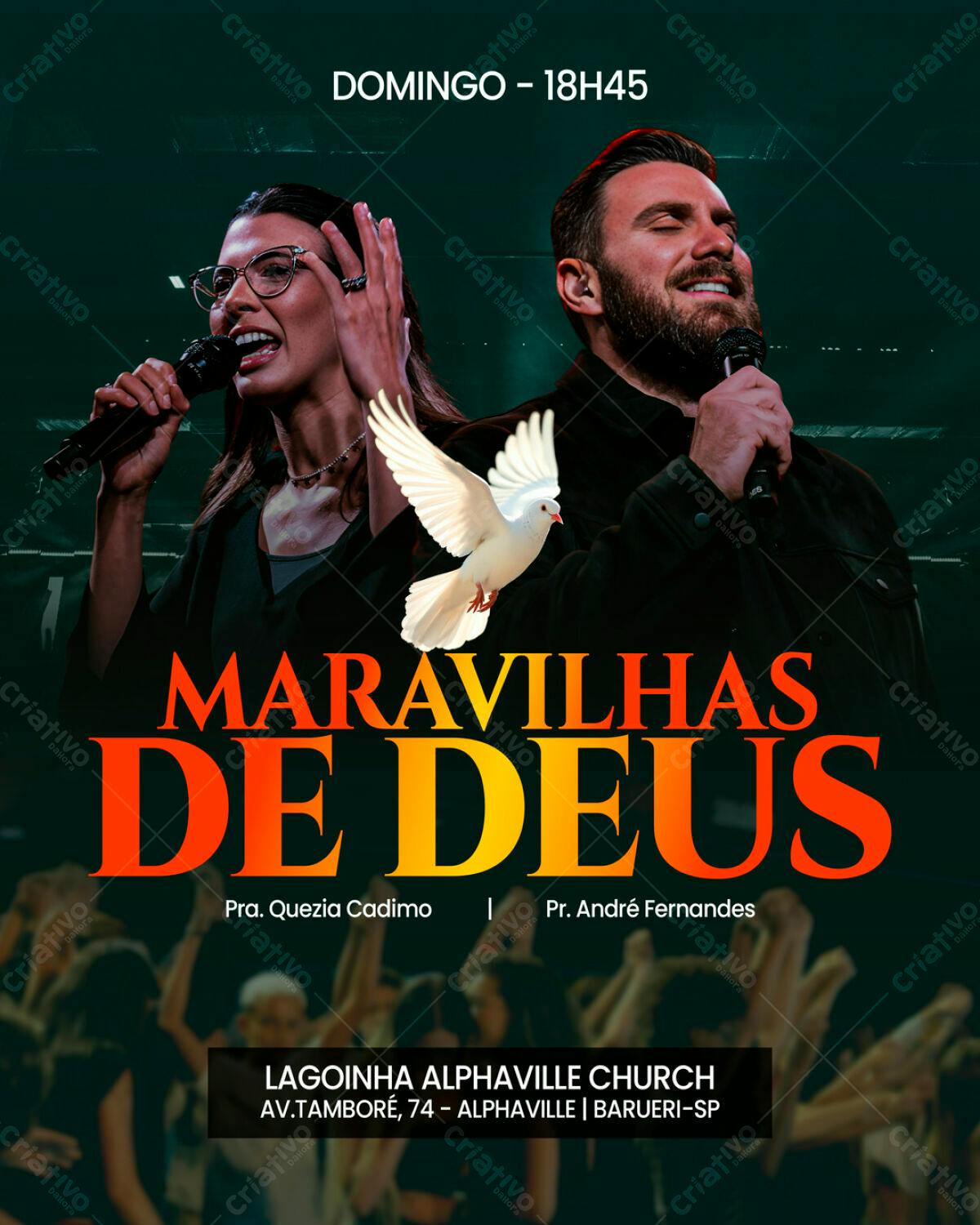 Flyer para Evento Gospel PSD Editável