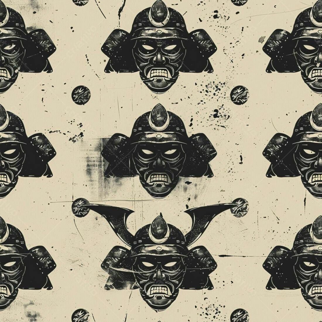 Textura Samurai para Papel de Parede