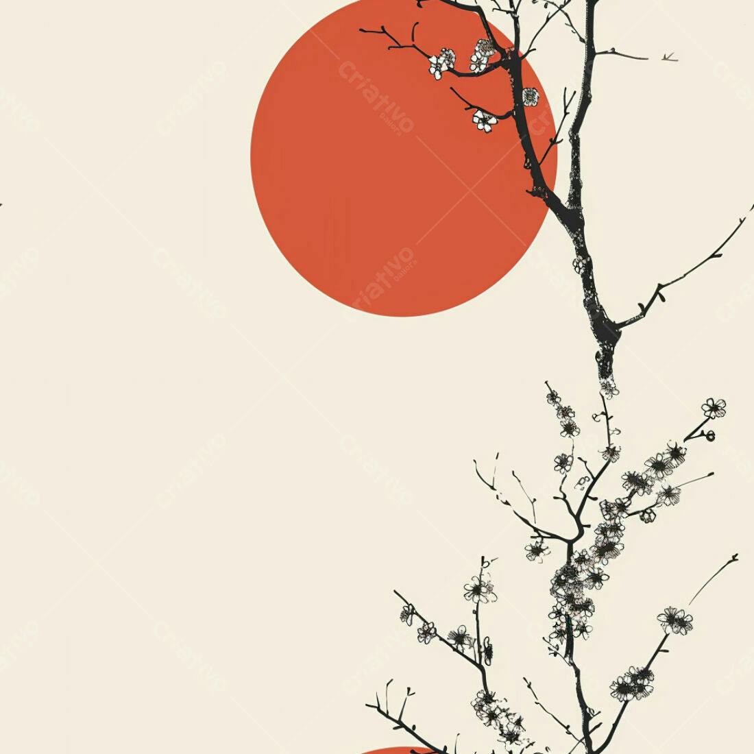 Textura floral minimalista para fundo