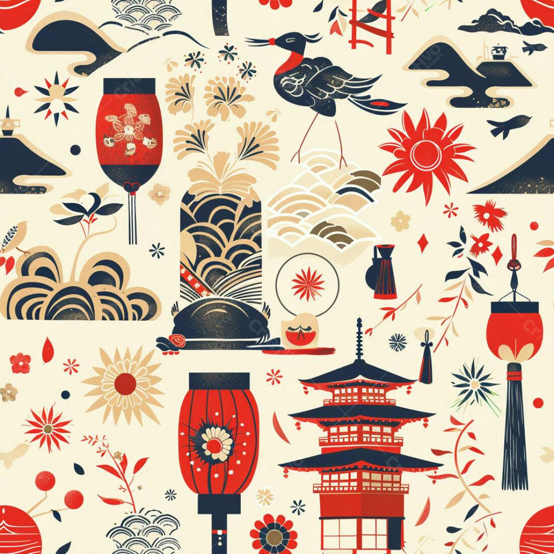 Textura Japonesa para Fundo e Papel de Parede