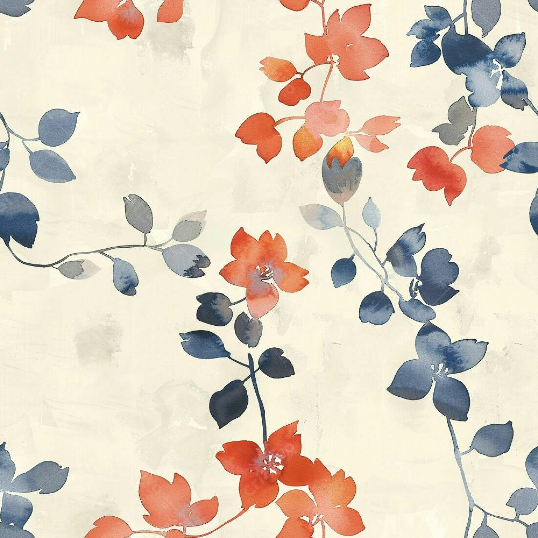 Textura floral aquarela para papel de parede