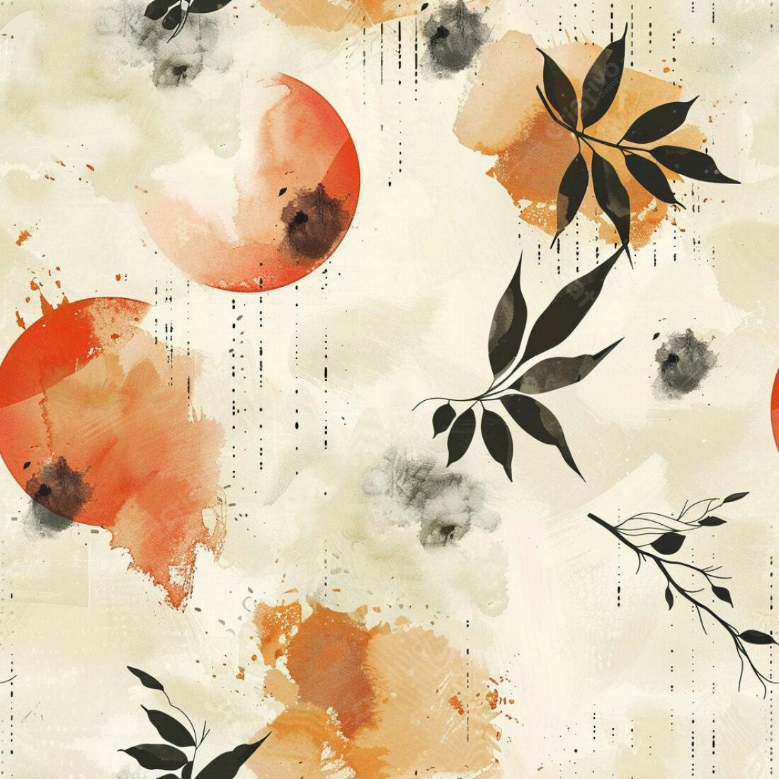 Textura Abstrata Laranja e Bege para Fundo