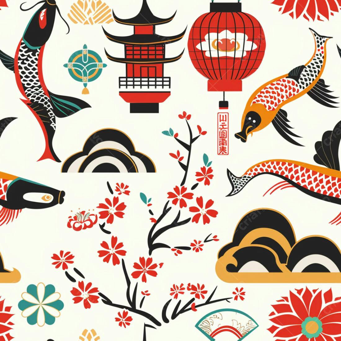 Textura Japonesa para Fundo