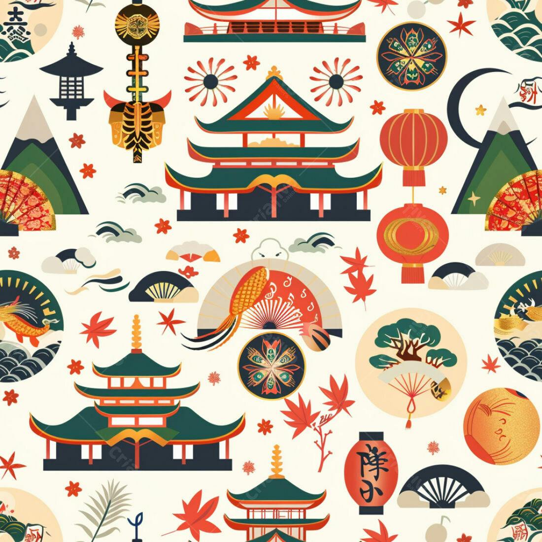Textura Japonesa para Fundo
