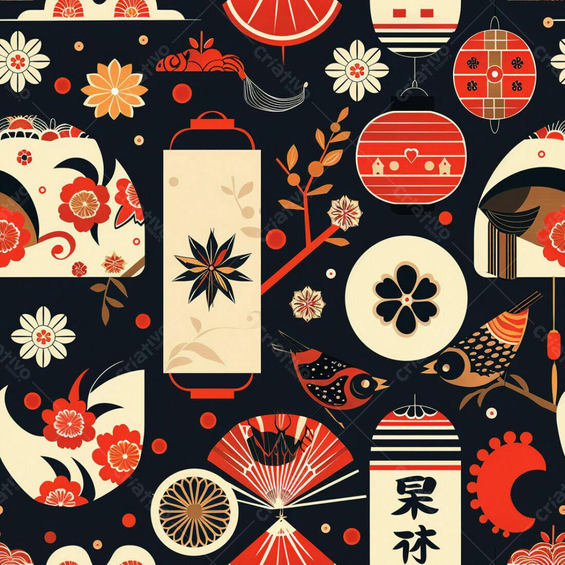 Textura Japonesa para Fundo e Papel de Parede