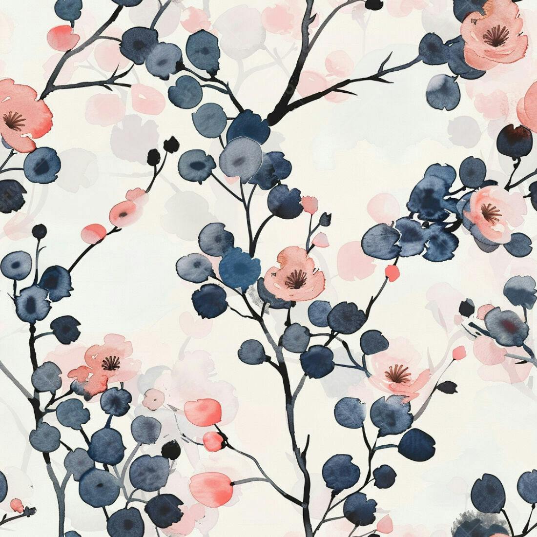 Textura Floral Romântica para Papel de Parede