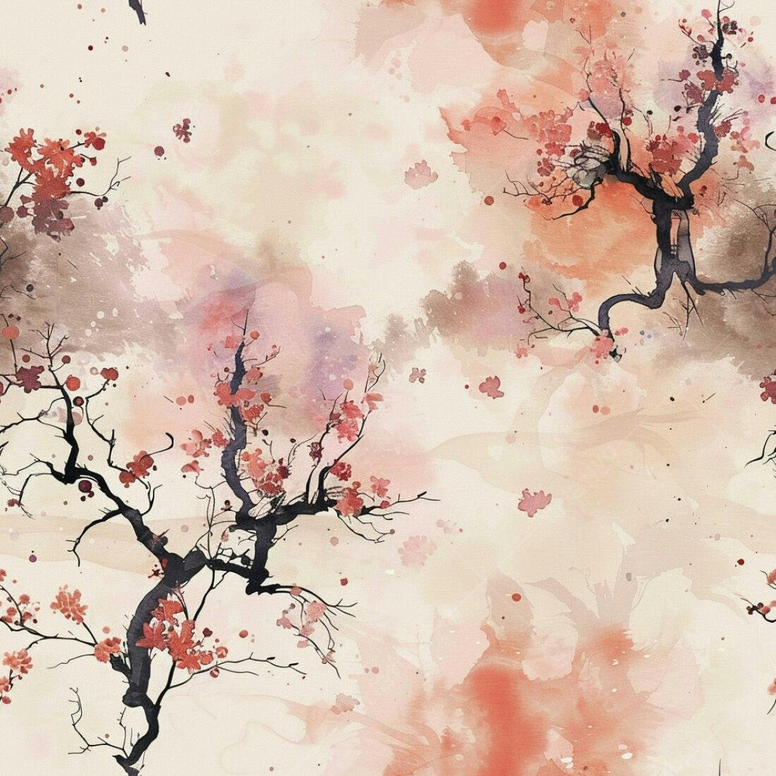 Textura aquarela floral pêssego para fundo