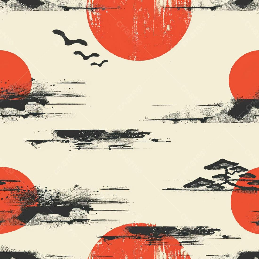 Textura Abstrata para Fundo Japonês