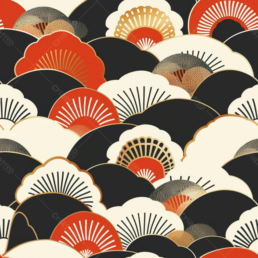 Textura Abstrata Oriental para Papel de Parede