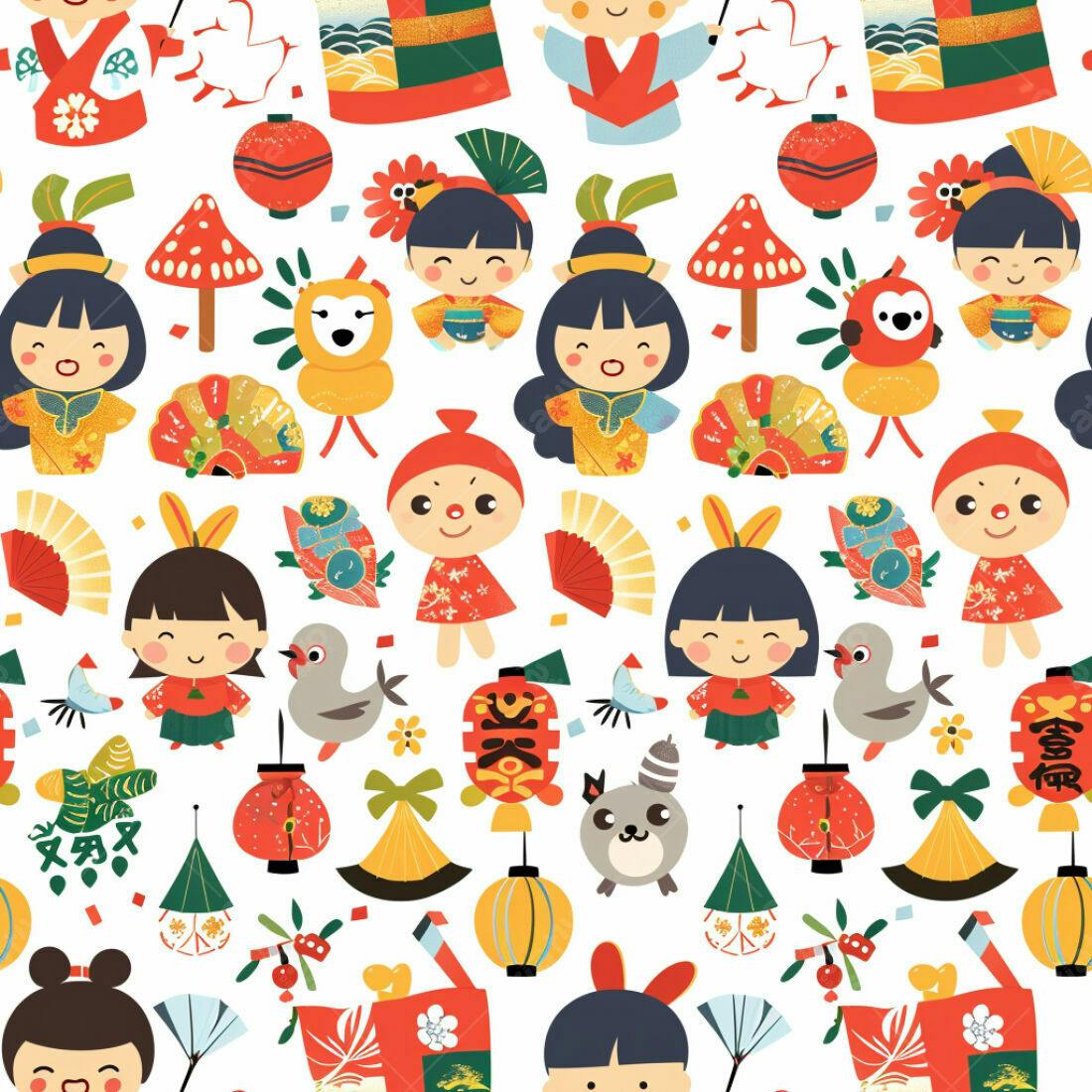Textura Fundo Japonês para Design Digital