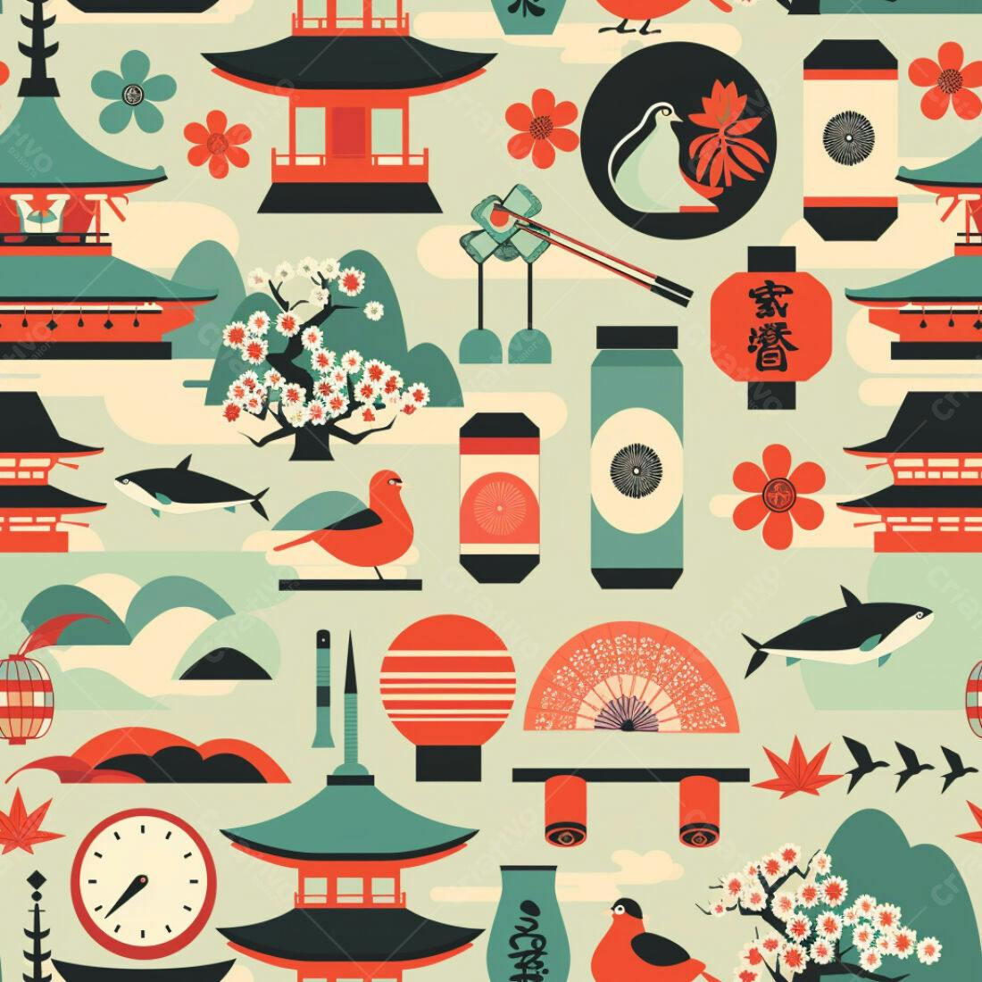 Textura Japonesa para Fundo e Papel de Parede