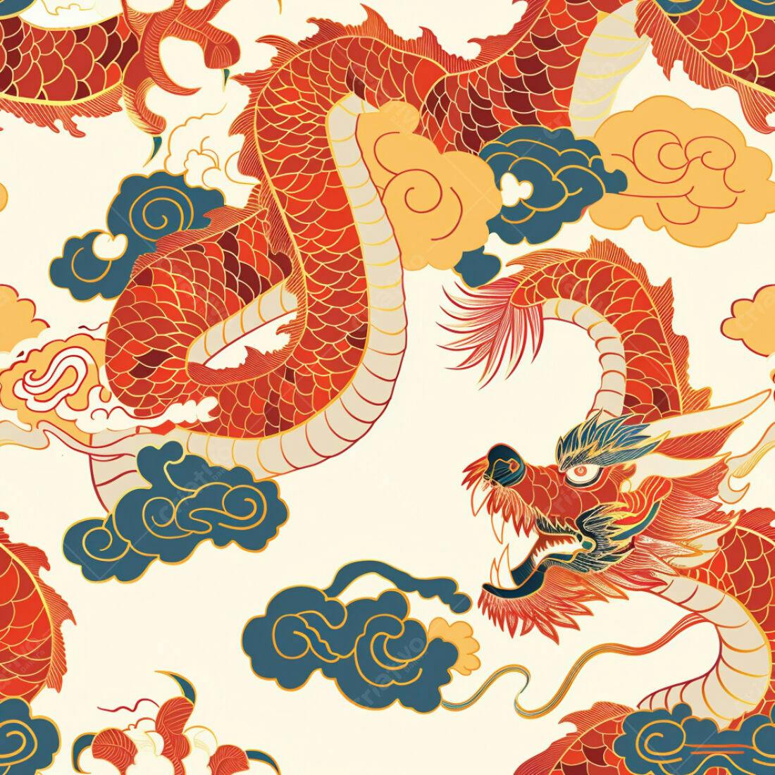 Textura Dragão Asiático para Fundo