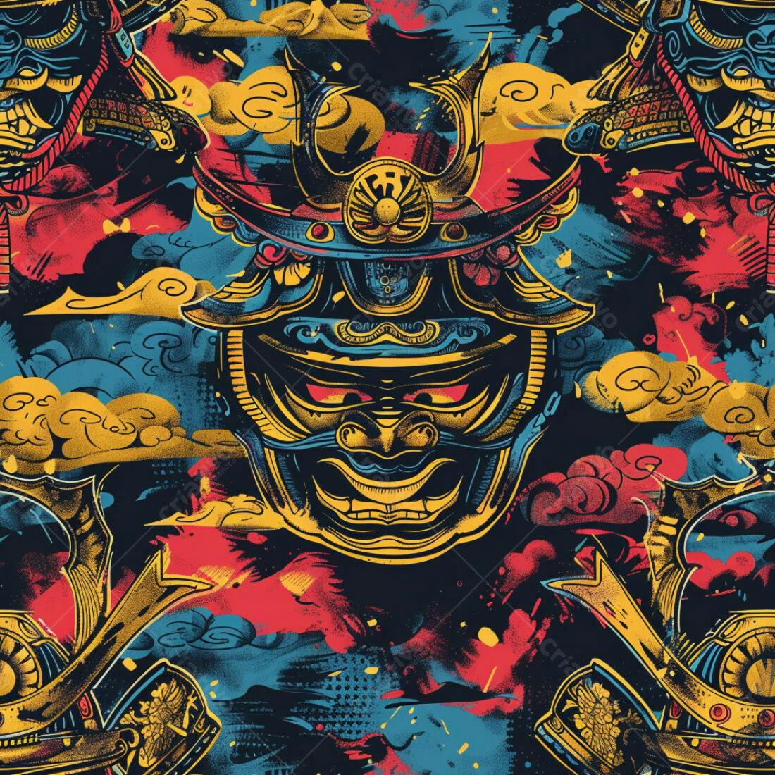Textura Samurai para fundo japonês