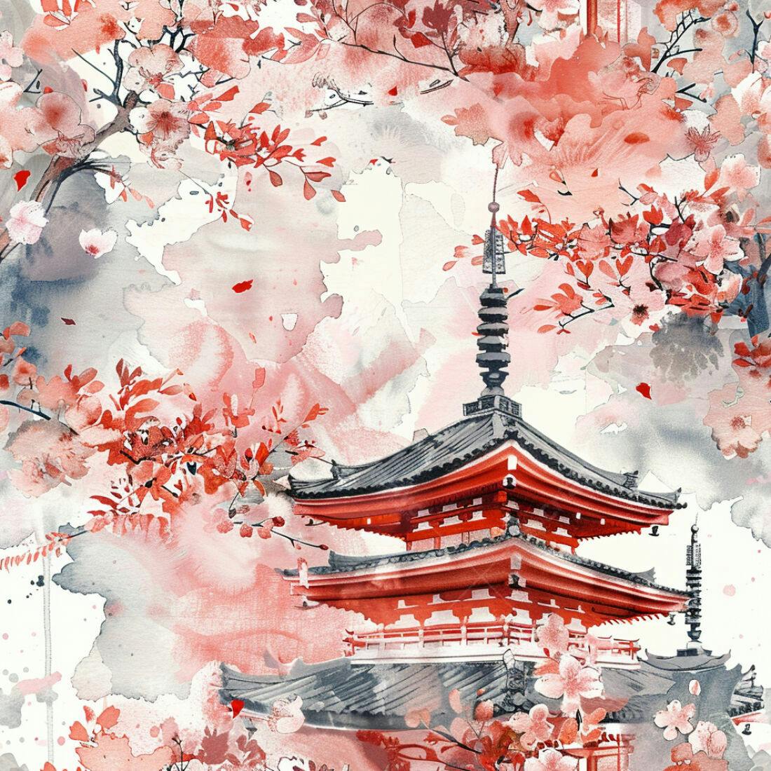 Textura aquarela japonesa para papel de parede
