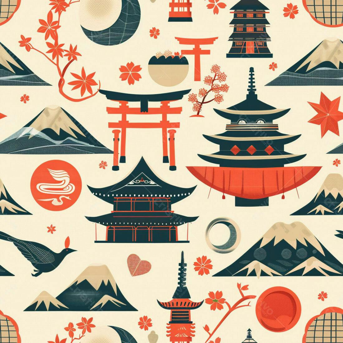 Textura Japonesa para Fundo ou Papel de Parede