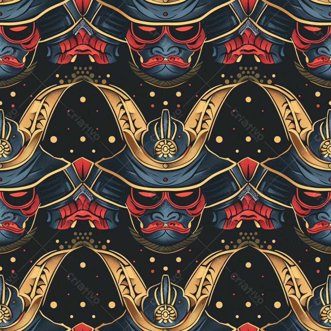 Textura Samurai para Papel de Parede