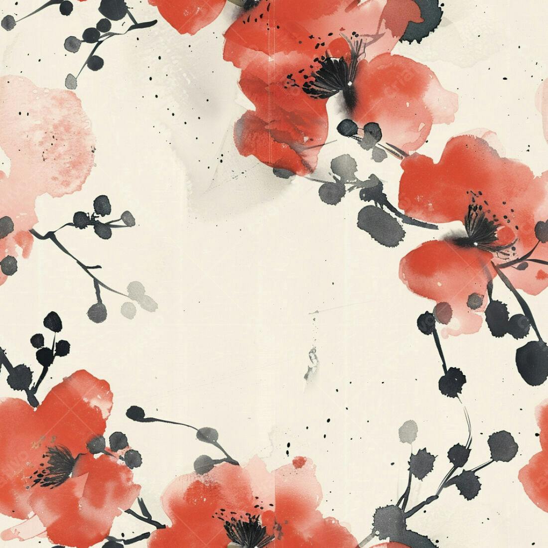 Textura floral aquarela para fundo