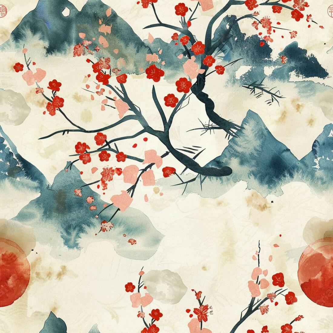 Textura floral aquarela para papel de parede