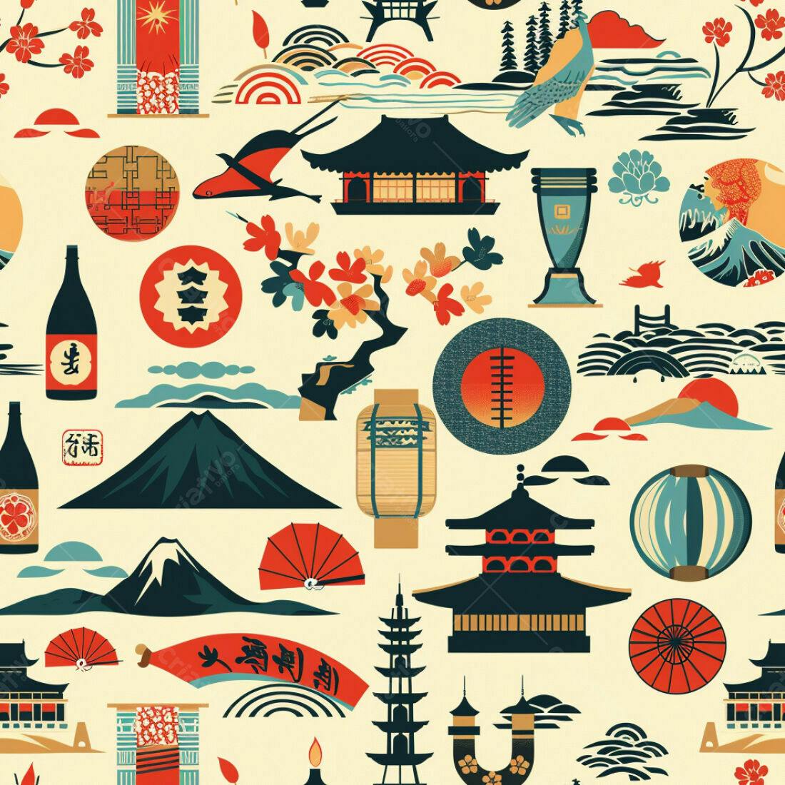 Textura Japonesa para Fundo e Papel de Parede